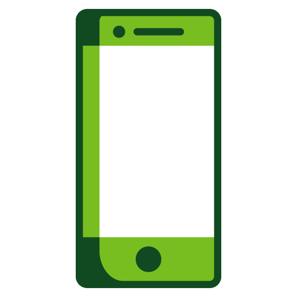 Smartphone Green Dark Green Icon