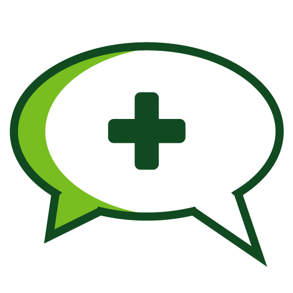 Chat Plus Green Dark Green Icon