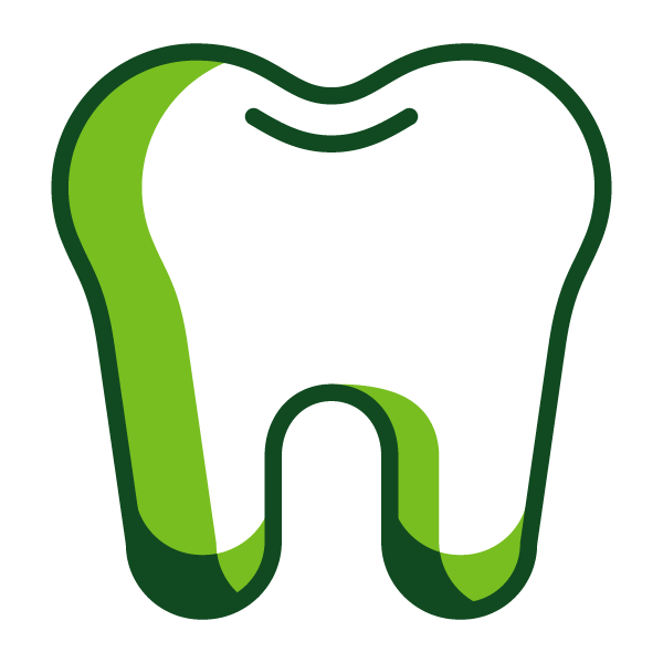 Tooth Green Dark Green Icon